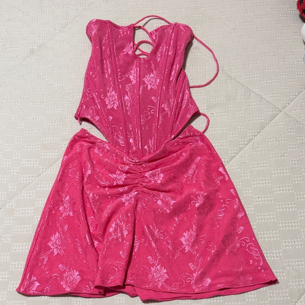 Pink Floral OUTCAST 2 piece outfit